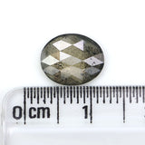 Natural Loose Oval Diamond, Salt And Pepper Oval Diamond, Natural Loose Diamond, Oval Rose Cut Diamond, 1.52 CT Oval Shape Diamond L2939