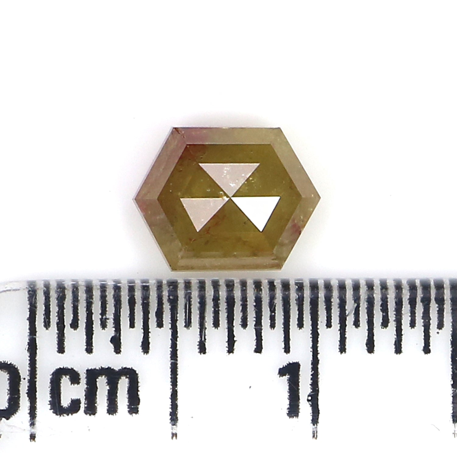 1.01 CT Natural Loose Hexagon Shape Diamond Yellow Color Hexagon Cut Diamond 6.70 MM Natural Yellow Color Hexagon Rose Cut Diamond LQ9917