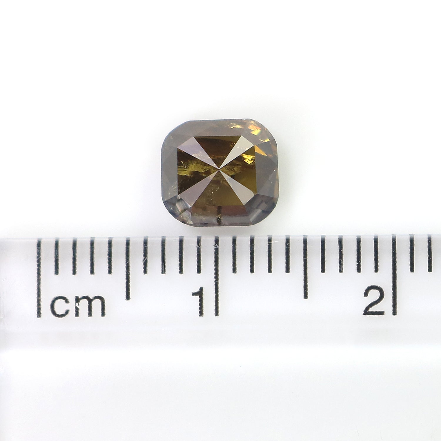 1.42 CT Natural Loose Cushion Shape Diamond Brown Champagne Color Cushion Rose Cut Diamond 6.60 MM Natural Cushion Shape Diamond LQ6162