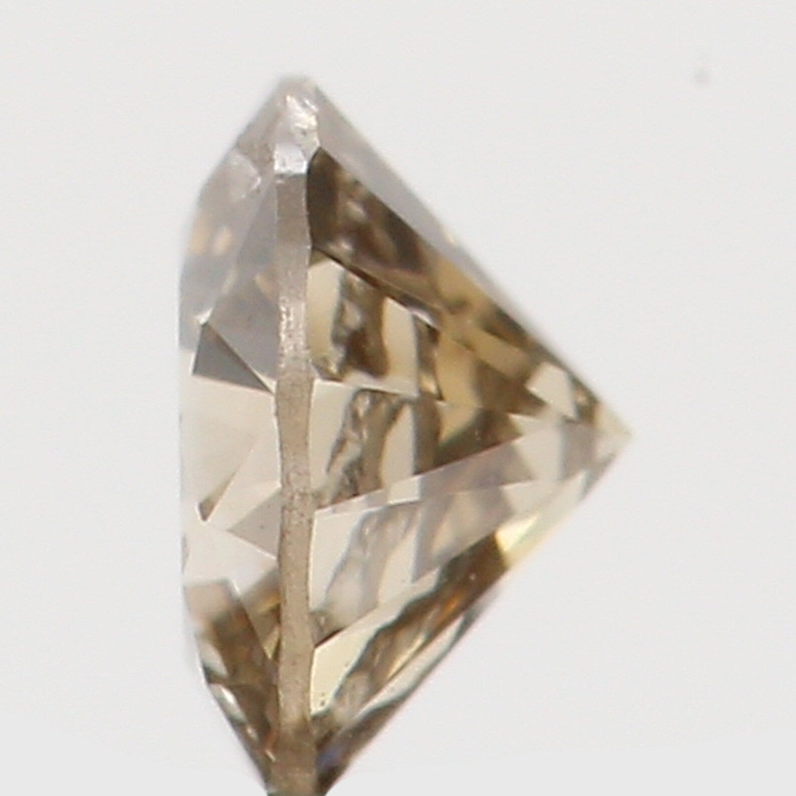 0.13 Ct Natural Loose Diamond Round Brown Color SI2 Clarity 3.20 MM N7366