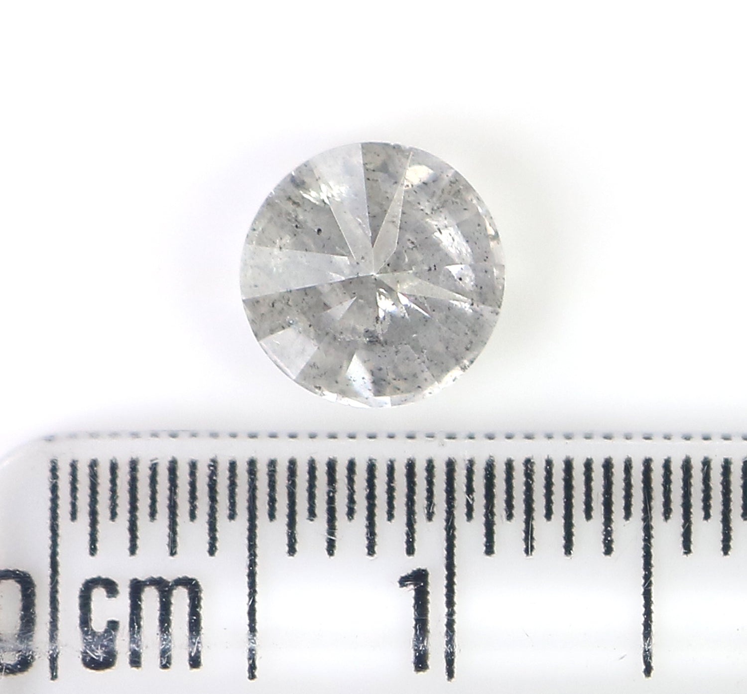 1.43 CT Natural Loose Round Shape Diamond Grey Color Round Cut Diamond 6.75 MM Natural Loose Diamond Round Brilliant Cut Diamond QL8207
