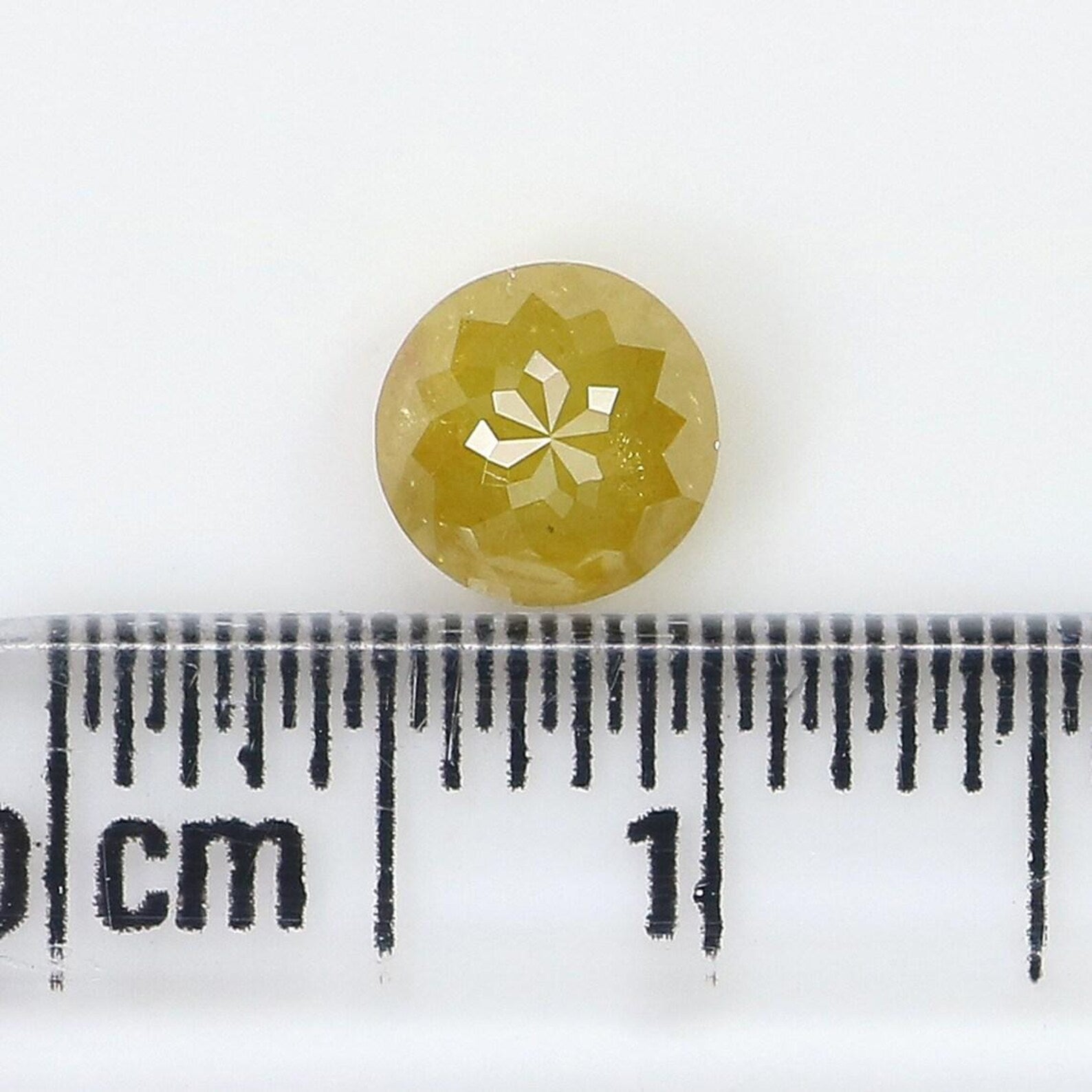 0.70 CT Natural Loose Round Shape Diamond Yellow Color Round Cut Diamond 5.30 MM Natural Loose Yellow Color Round Rose Cut Diamond NQ619