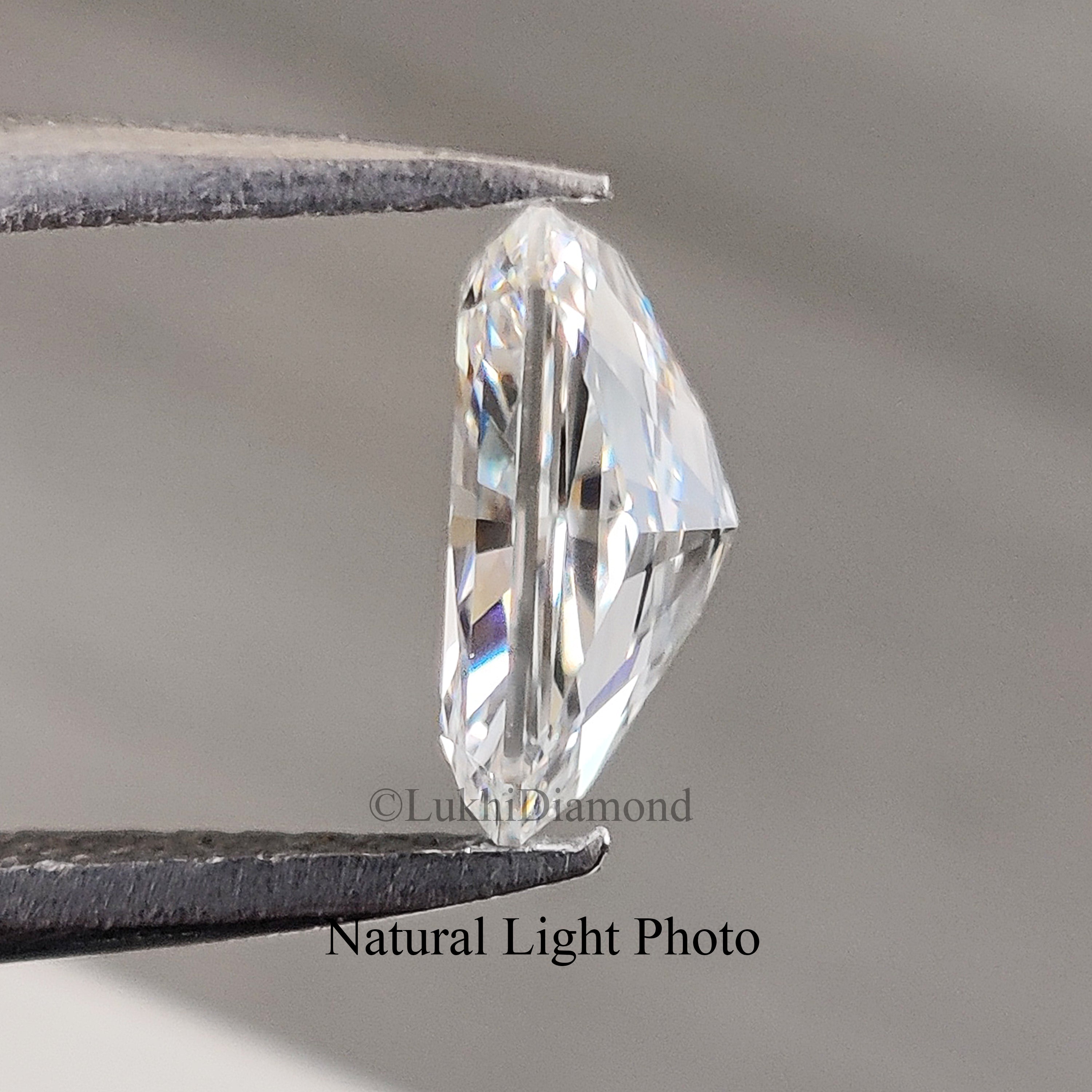 IGI Certified 1 CT Radiant Brilliant Cut E/F Color VS Clarity Lab Grown cvd Diamond Cut Cornered Rectangular Modified Brilliant Diamond Q155
