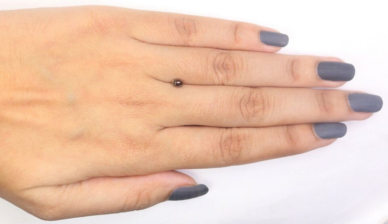 0.52 Ct Natural Loose Drop Shape Diamond Black Brown Color Drop Cut Diamond 5.20 MM Natural Loose Diamond Briolette Rose Cut Diamond NQ408