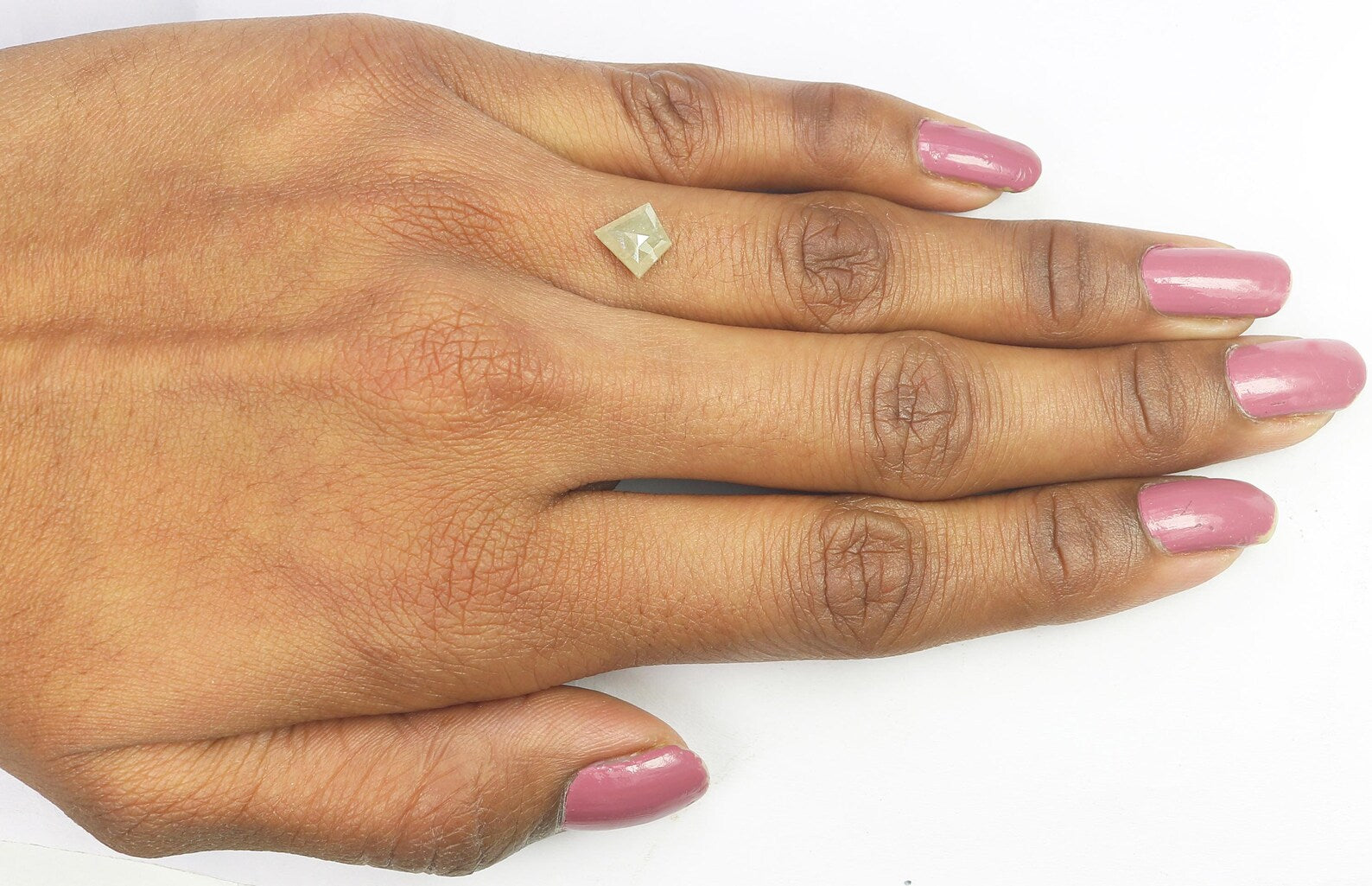 1.27 CT Natural Loose Kite Shape Diamond Grey Color Kite Cut Diamond 8.00 MM Natural Loose Diamond Grey Color Kite Rose Cut Diamond N8418