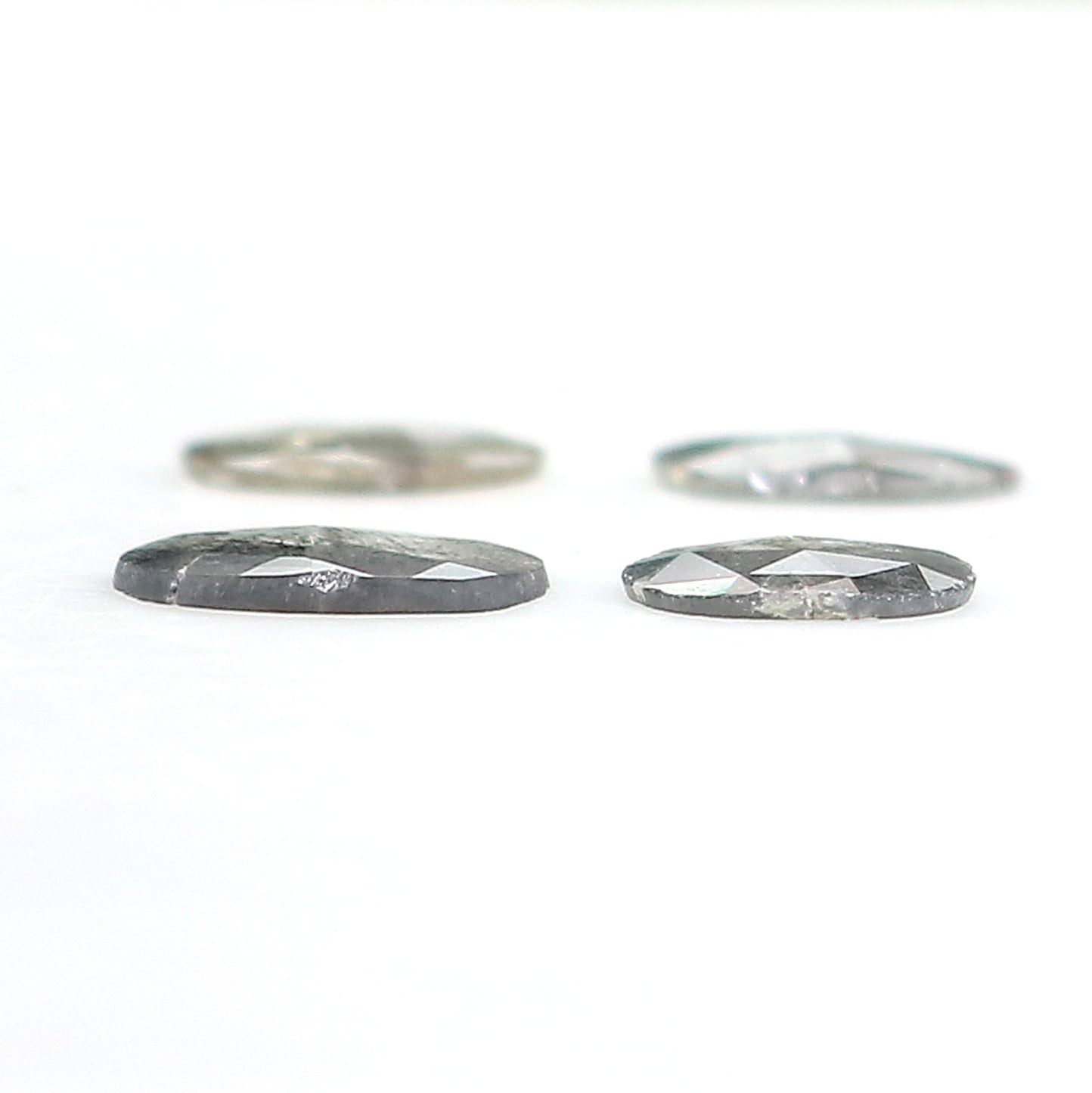 1.01 CT Natural Loose Slice Cut Diamond Salt And Pepper Uncut Diamond 7.00 MM Natural Black Grey Color Diamond Irregular Cut Diamond LQ3301