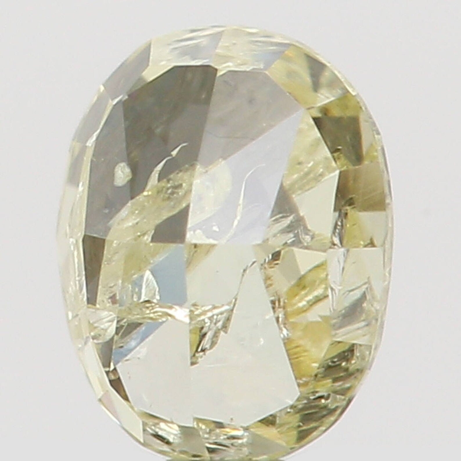 0.20 Ct Natural Loose Diamond Oval Yellow Color I2 Clarity 3.80 MM N7263