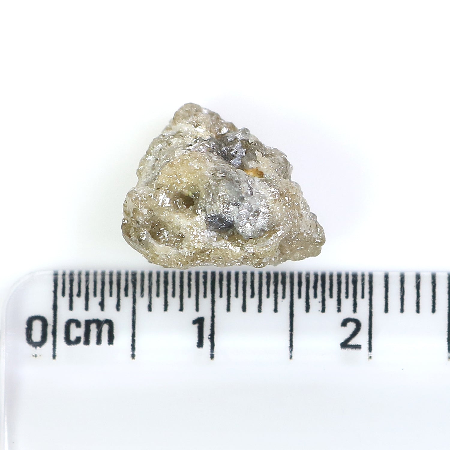 9.50 CT Natural Loose Rough Shape Diamond Grey Color Rough Diamond 12.35 MM Natural Loose Diamond Grey Color Irregular Cut Diamond LQ2934