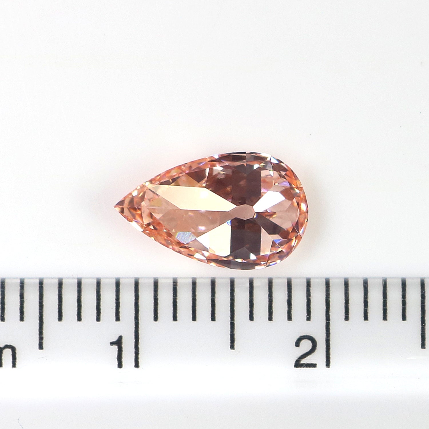 1.50 CT IGI Certified Pear Old European Cut Diamond Fancy Vivid Pink Color VS2 Clarity Lab Grown Diamond Lab Created Lab Diamond L3669