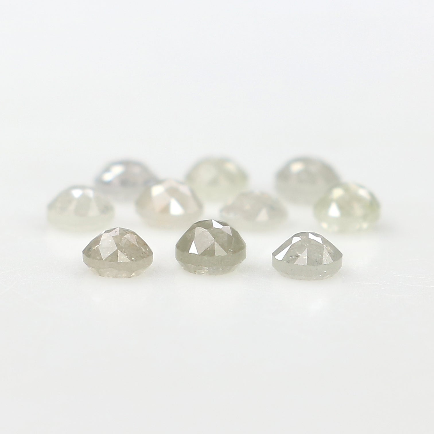 1.02 CT Natural Loose Round Rose Cut Diamond Grey Color Round Shape Diamond 2.55 MM Natural Loose Grey Color Round Rose Cut Diamond LQ3185