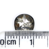 1.25 CT Natural Loose Half Moon Shape Diamond Salt And Pepper Half Moon Cut Diamond 7.20 MM Natural Loose Half Moon ,Rose Cut Diamond KDL127