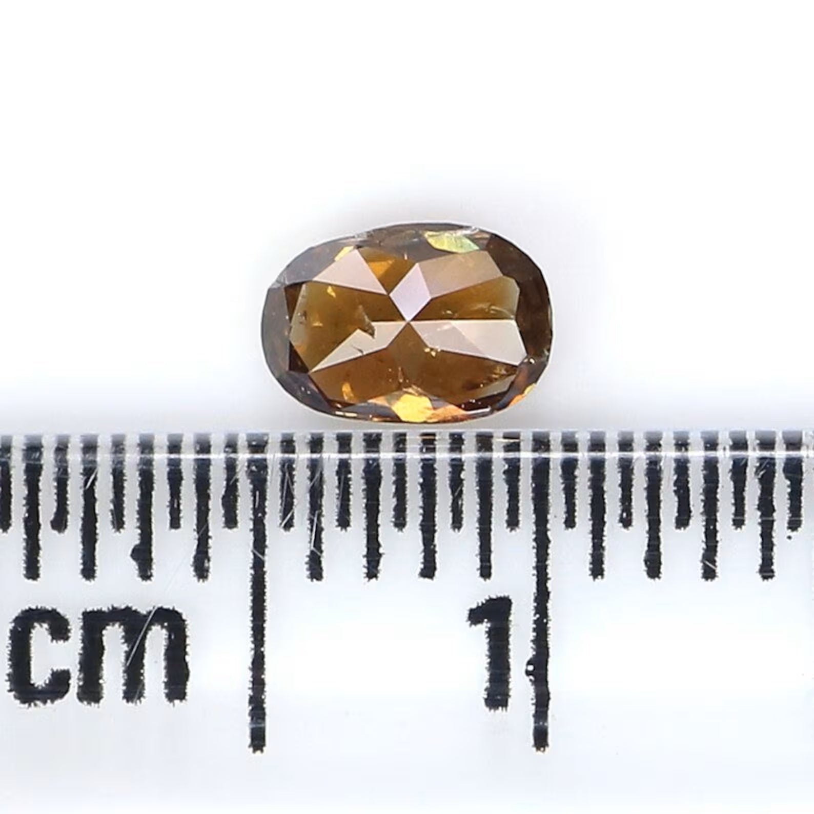 0.37 CT Natural Loose Oval Shape Diamond Brown Color Oval Cut Diamond 5.20 MM Natural Loose Diamond Brown Color Oval Rose Cut Diamond NQ7069