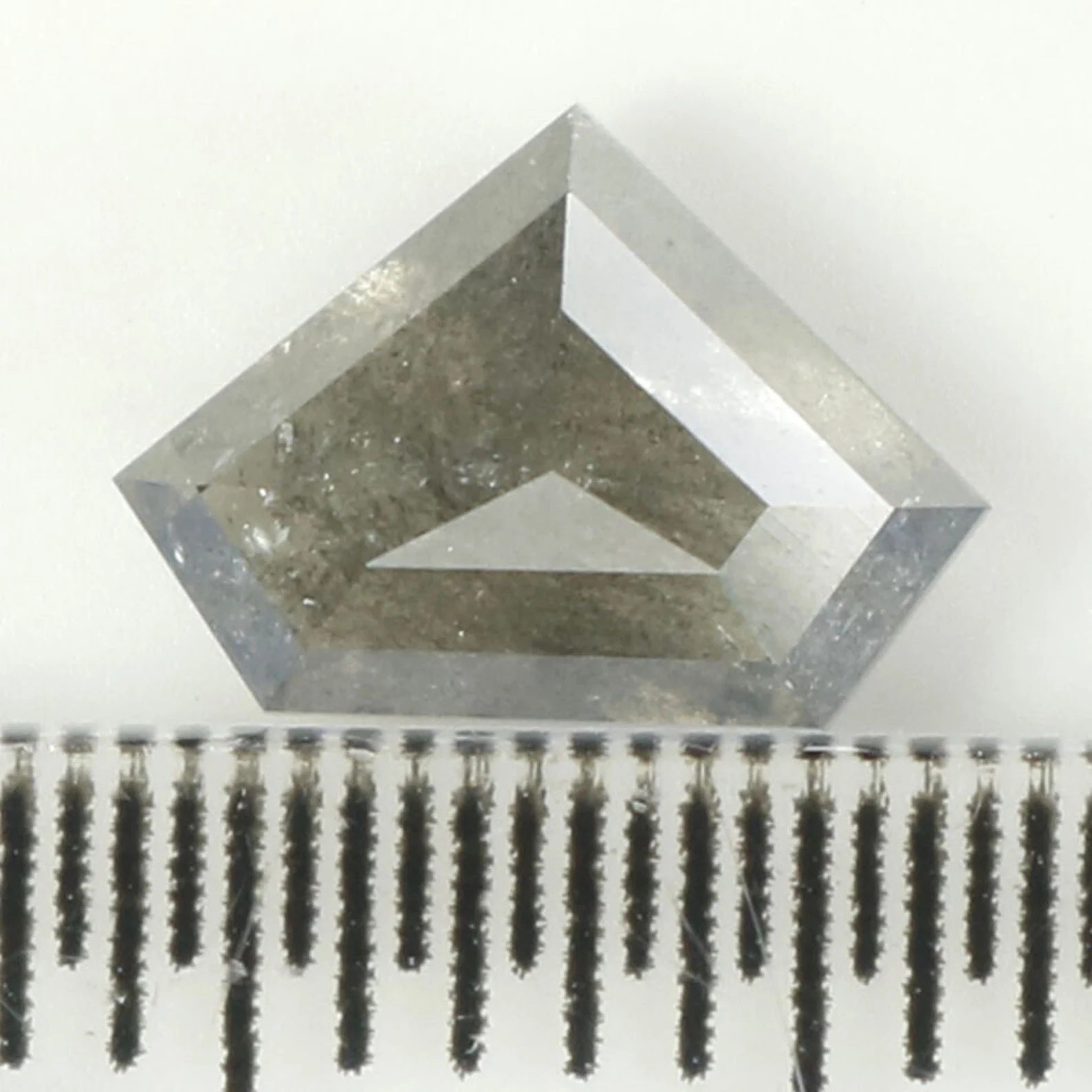 0.81 CT Natural Loose Shield Shape Diamond Salt And Pepper Shield Cut Diamond 5.50 MM Natural Diamond Shield Rose Cut Diamond QN1251