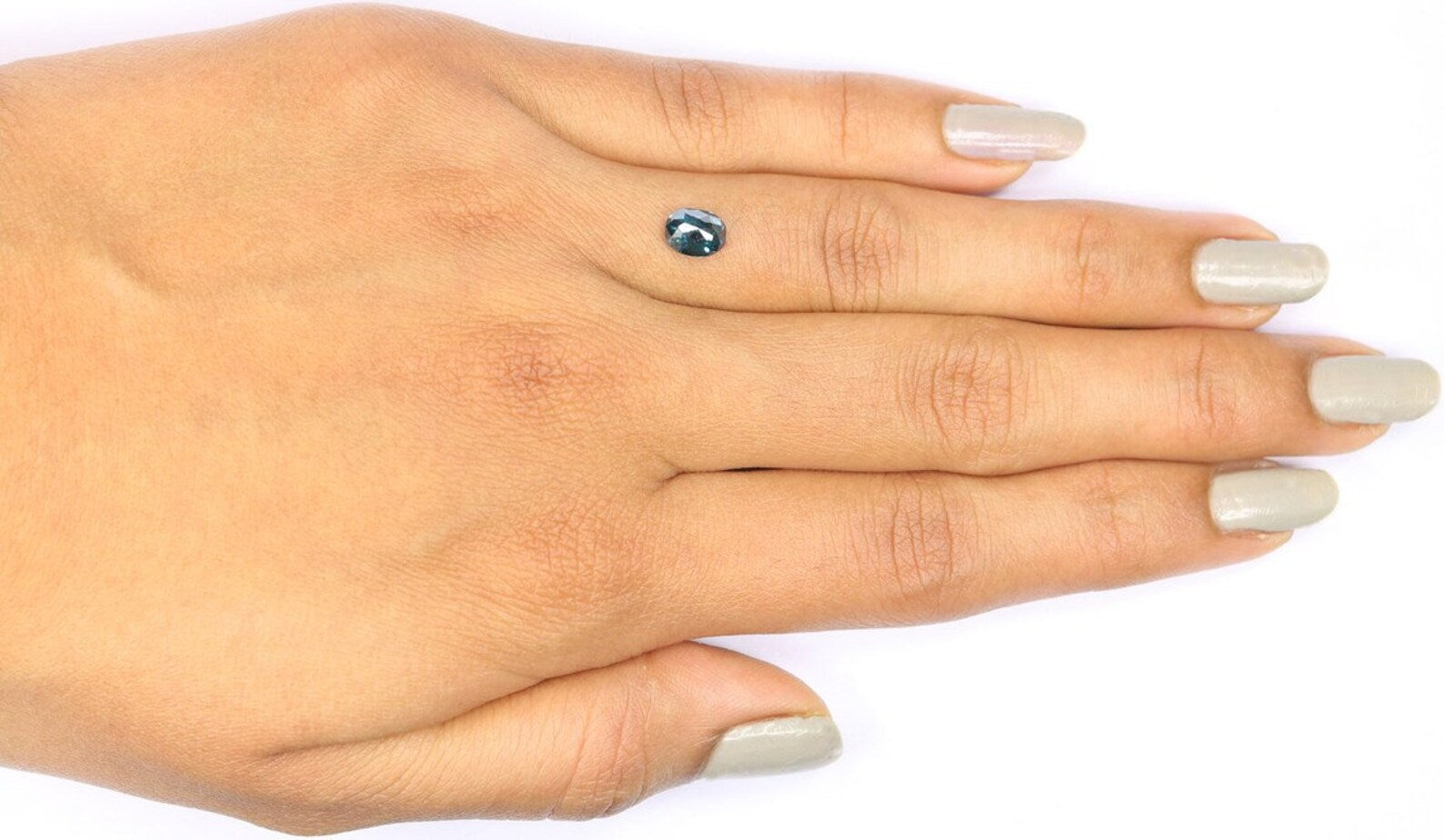 0.82 CT Natural Loose Oval Shape Diamond Blue Color Oval Cut Diamond 6.20 MM Natural Loose Diamond Blue Oval Shape Rose Cut Diamond NQ9472