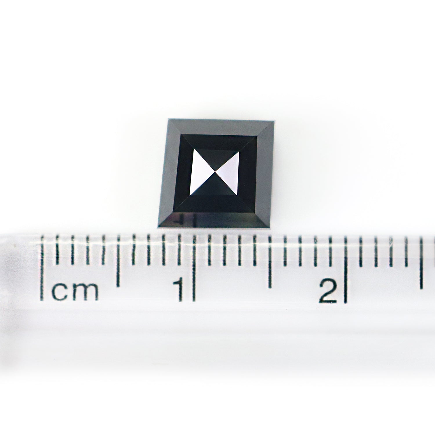 3.07 Ct IGI CERTIFIED Natural Loose Princess Cut Diamond Fancy Black Color Diamond 7.50 MM Natural Loose Diamond Kite Shape Diamond QL8662