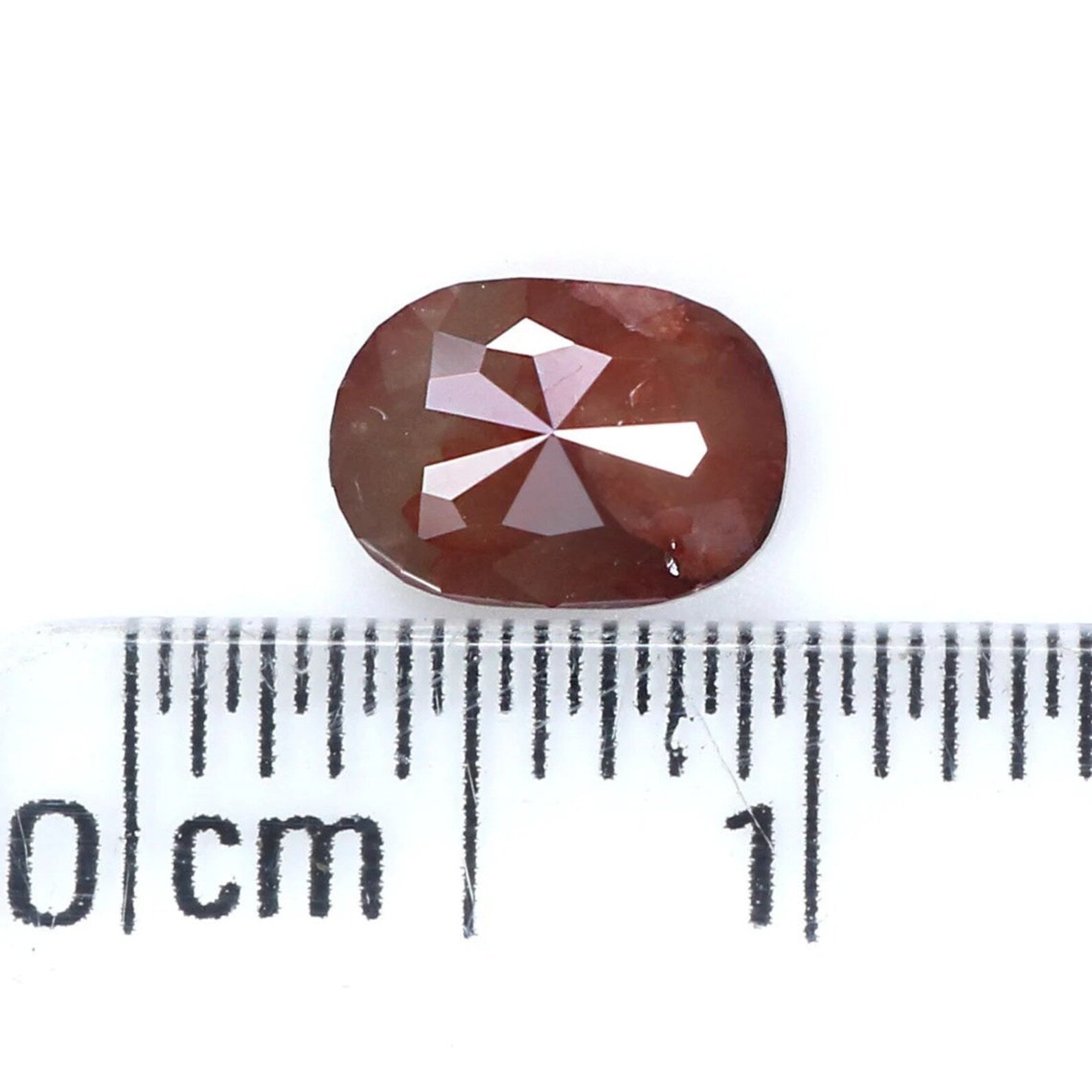 0.82 CT Natural Loose Oval Cut Diamond Brown Color Oval Diamond 6.75 MM Natural Loose Diamond Brown Color Oval Rose Cut Shape Diamond NQ7864