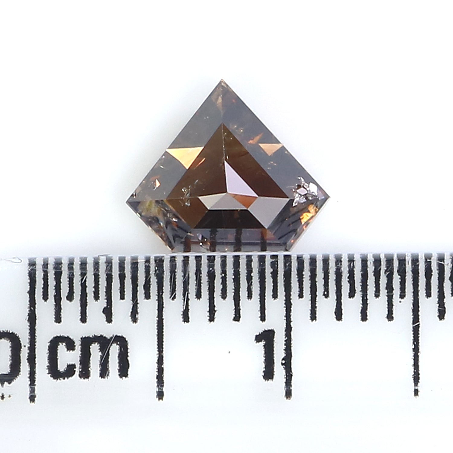 Natural Loose Shield Diamond, Fancy Brown Color Diamond Natural Loose Diamond, Shield Rose Cut Diamond, 1.33 CT Shield Shape Diamond KDL2138
