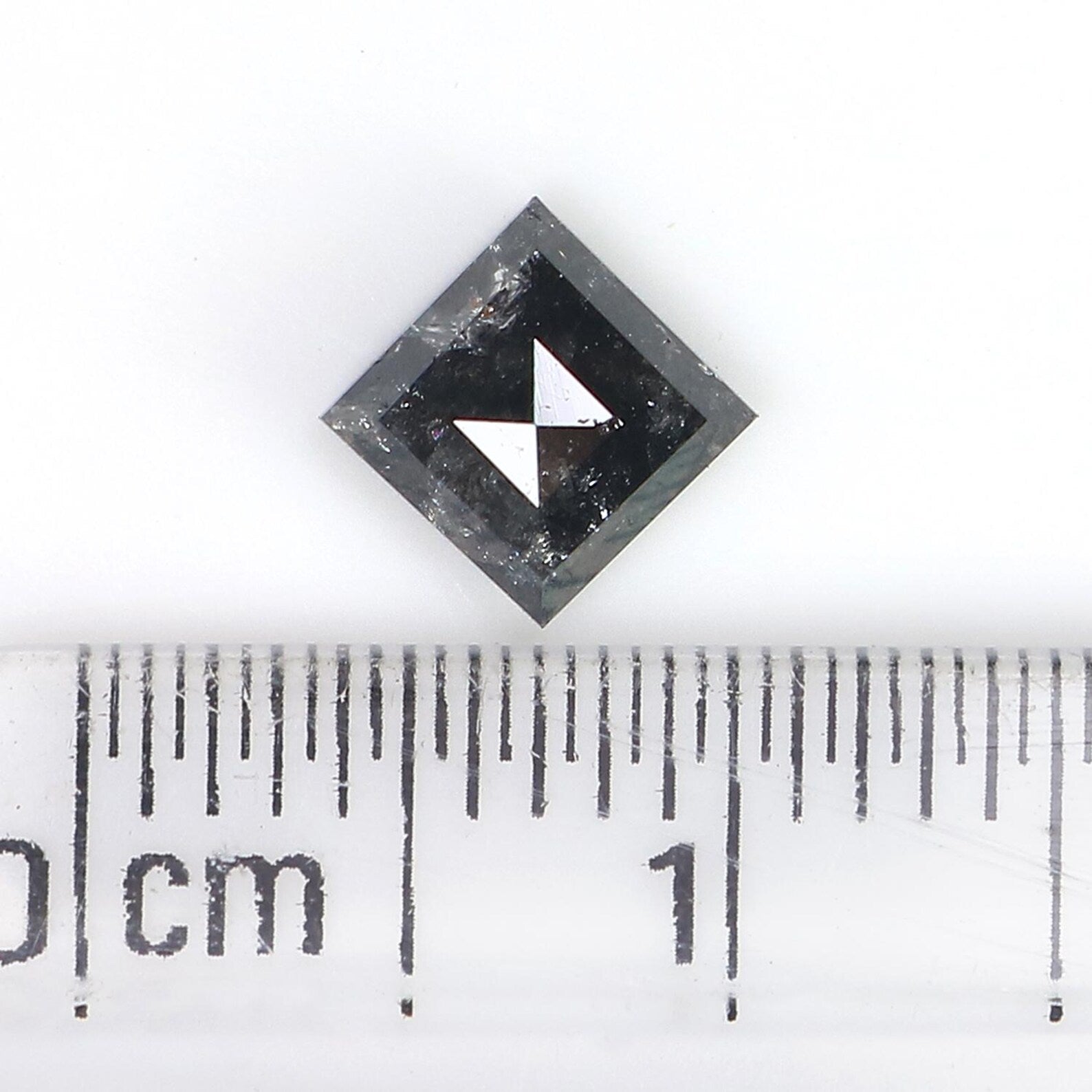 0.65 CT Natural Loose Kite Shape Diamond Black Color Kite Cut Diamond 6.75 MM Natural Loose Diamond Kite Shape Rose Cut Diamond QN808