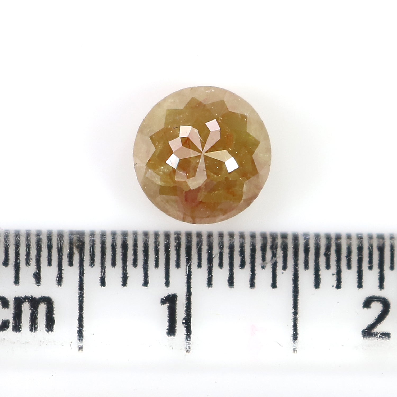 1.31 CT Natural Loose Round Shape Diamond Brown Color Round Cut Diamond 6.45 MM Natural Loose Brown Color Round Rose Cut Diamond LQ9750