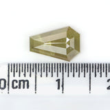 Natural Loose Coffin Diamond, Yellow Color Coffin Diamond Natural Loose Diamond Coffin Rose Cut Diamond 1.95 CT Coffin Shape Diamond KDL9830