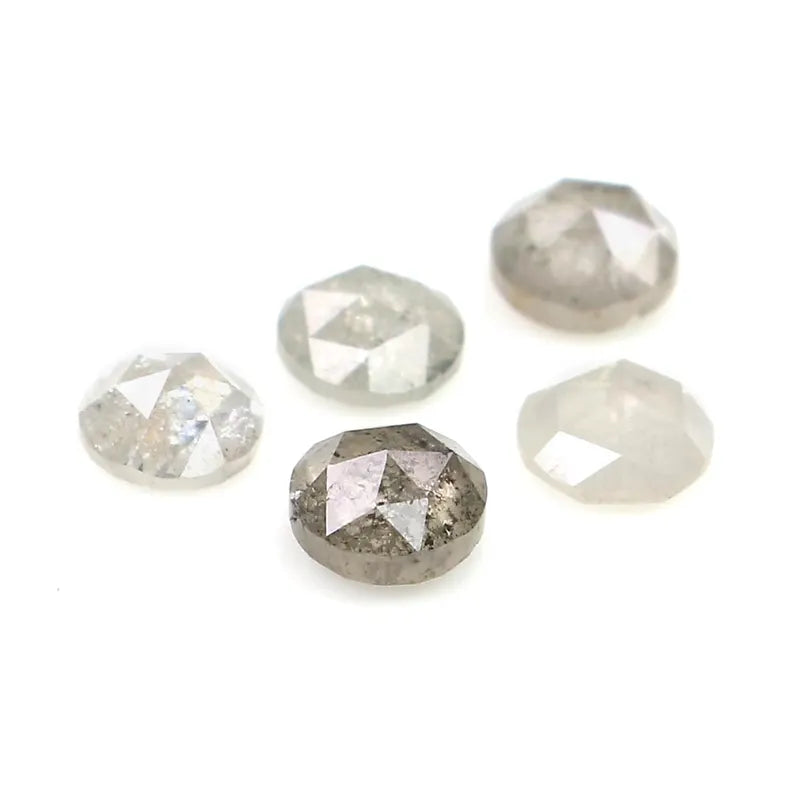 1.03 CT Natural Loose Round Rose Cut Diamond Grey Color Round Diamond 3.50 MM Natural Loose Grey Color Round Rose Cut Shape Diamond NQ7885