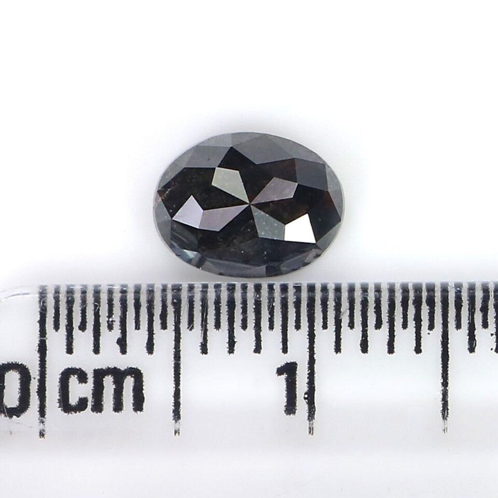 1.07 CT Natural Loose Oval Shape Diamond Salt And Pepper Oval Cut Diamond 7.15 MM Natural Loose Diamond Oval Shape Rose Cut Diamond QN404