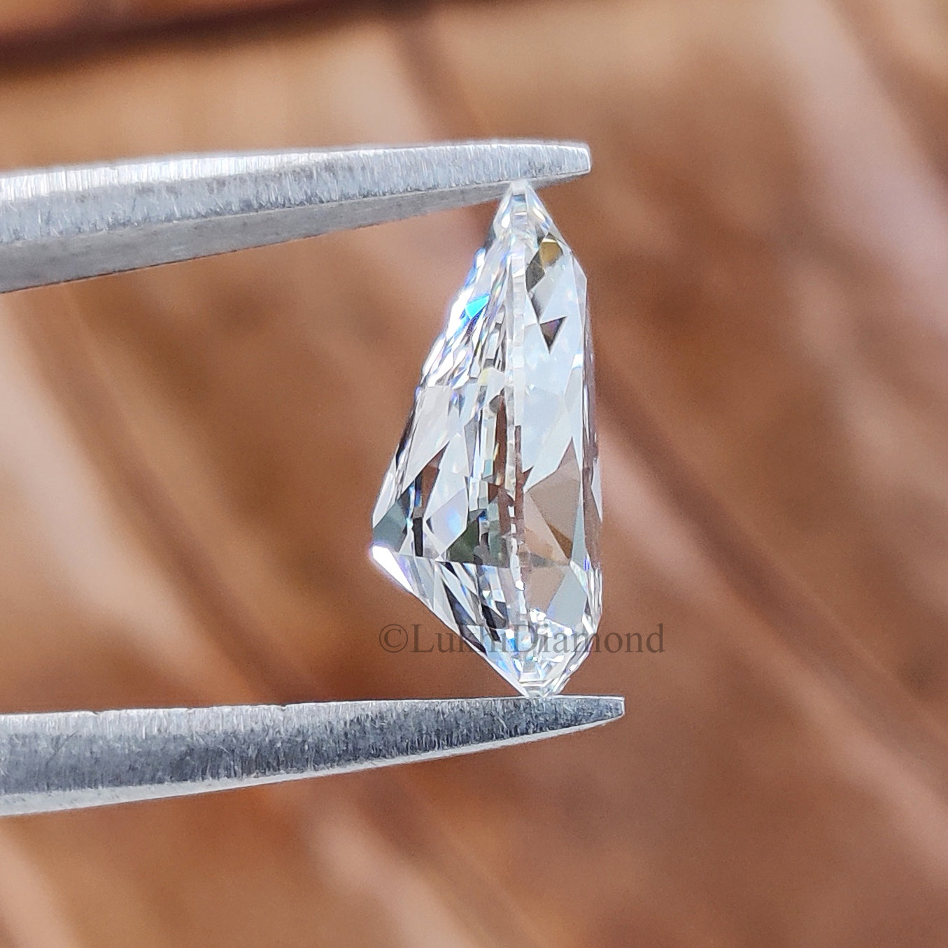 Lab Grown Pear Cut Diamond Old European Old Mine Cut Loose Diamond White Colorless CVD Stone Engagement Ring Antique Style Diamond Q207