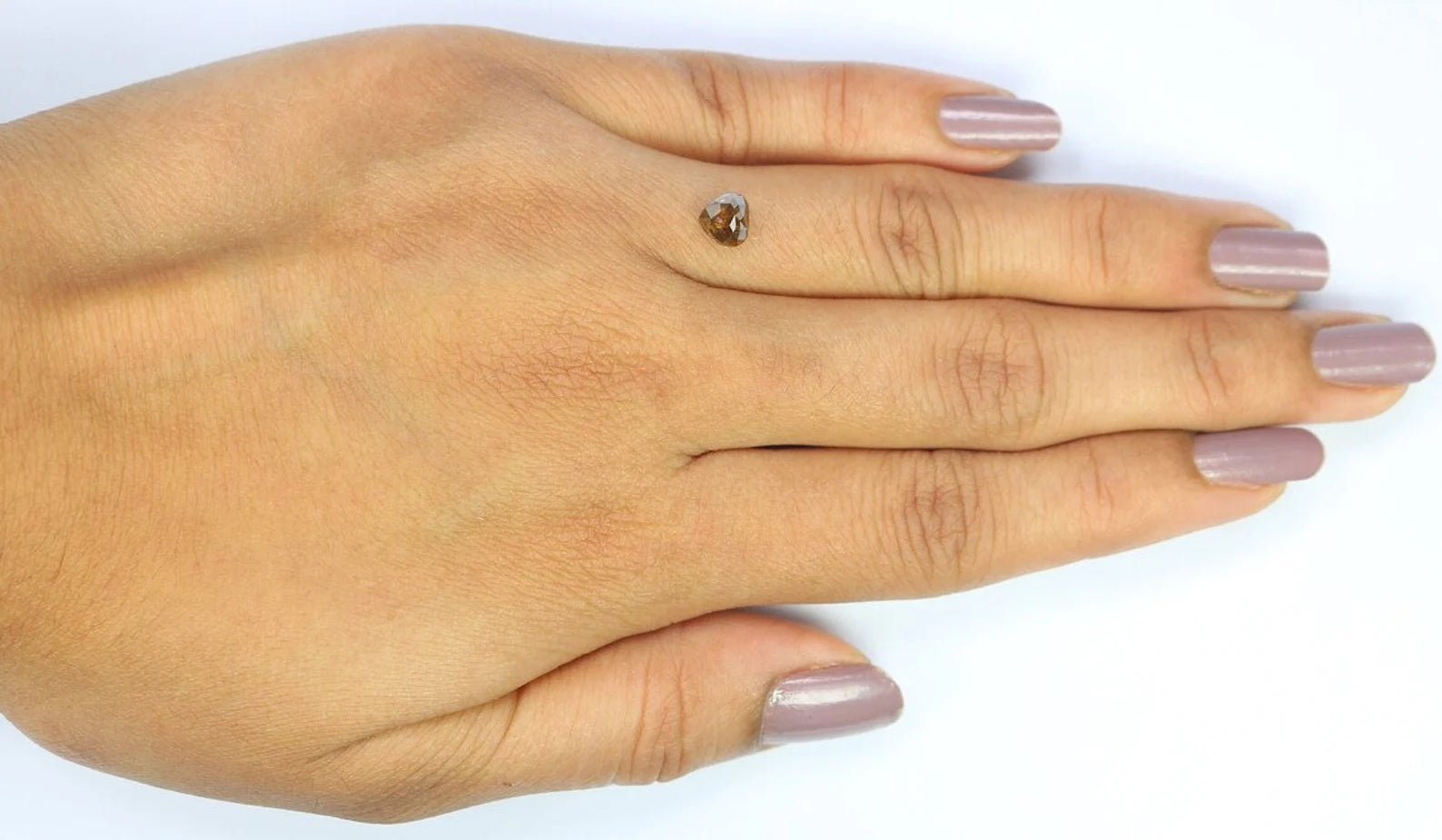 0.81 CT Natural Loose Heart Shape Diamond Brown Color Heart Cut Diamond 5.50 MM Natural Loose Diamond Heart Shape Rose Cut Diamond NQ8241
