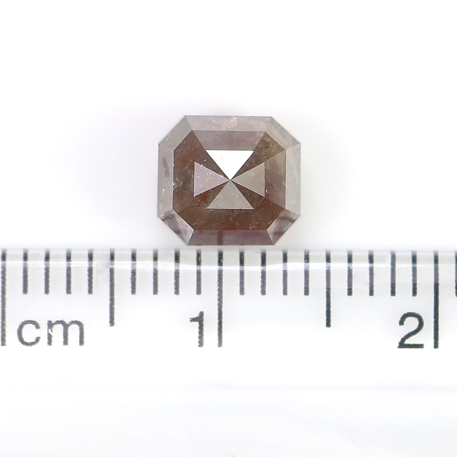 2.20 CT Natural Loose Emerald Diamond Grey Color Diamond Natural Loose Diamond 6.70 MM Brown Emerald Diamond Emerald Shape Diamond LQ7711
