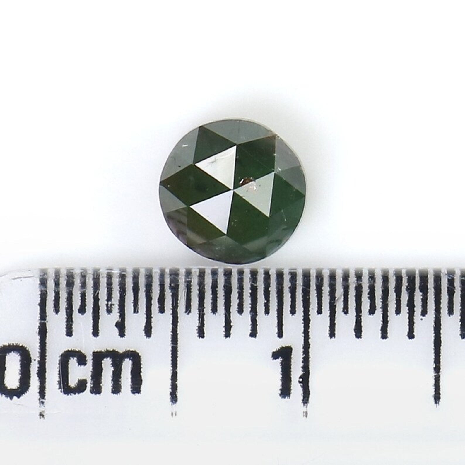1.08 CT Natural Loose Round Diamond Dark Green Color Round Cut Diamond 5.50 MM Natural Diamond Dark Green Color Round Rose Diamond NQ7781