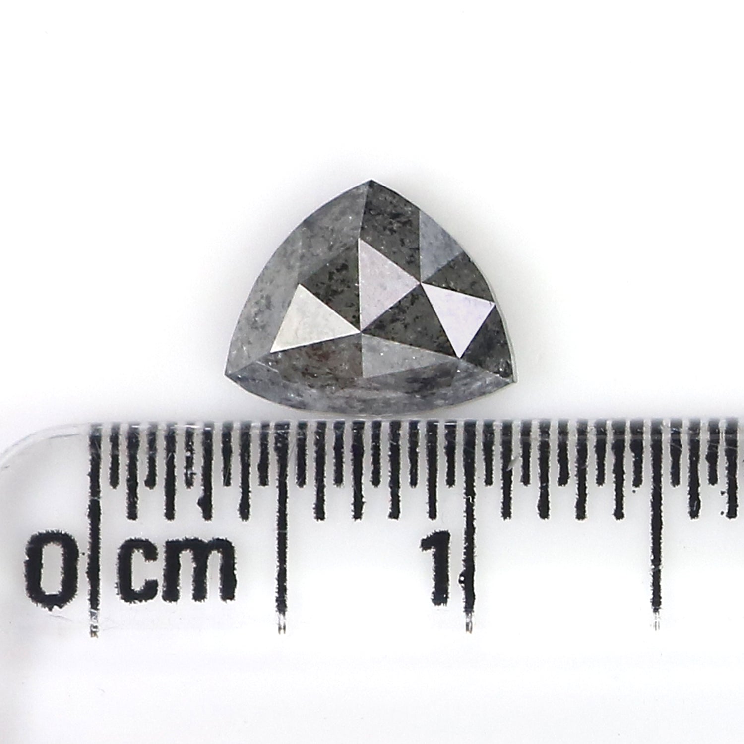 1.63 CT Natural Loose Triangle Shape Diamond Salt And Pepper Triangle Cut Diamond 6.35 MM Natural Loose Diamond Triangle Cut Diamond QL2986