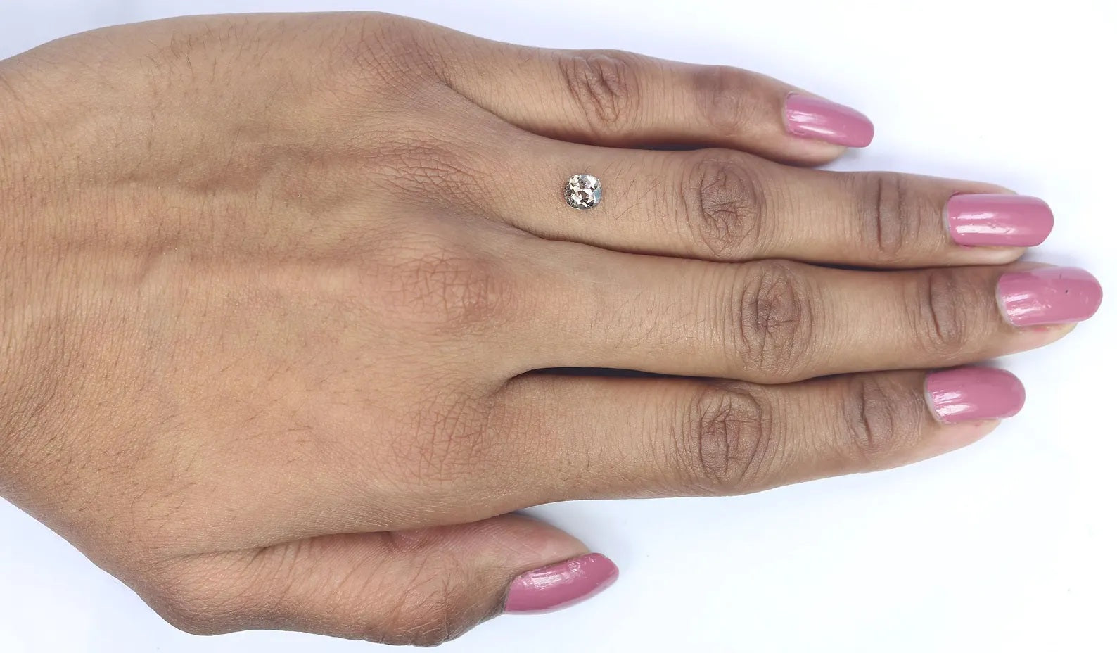 0.76 Ct Natural Loose Cushion Shape Diamond Brown Color Cushion Cut Diamond 5.20 MM Natural Loose Diamond Cushion Rose Cut Diamond QN9868