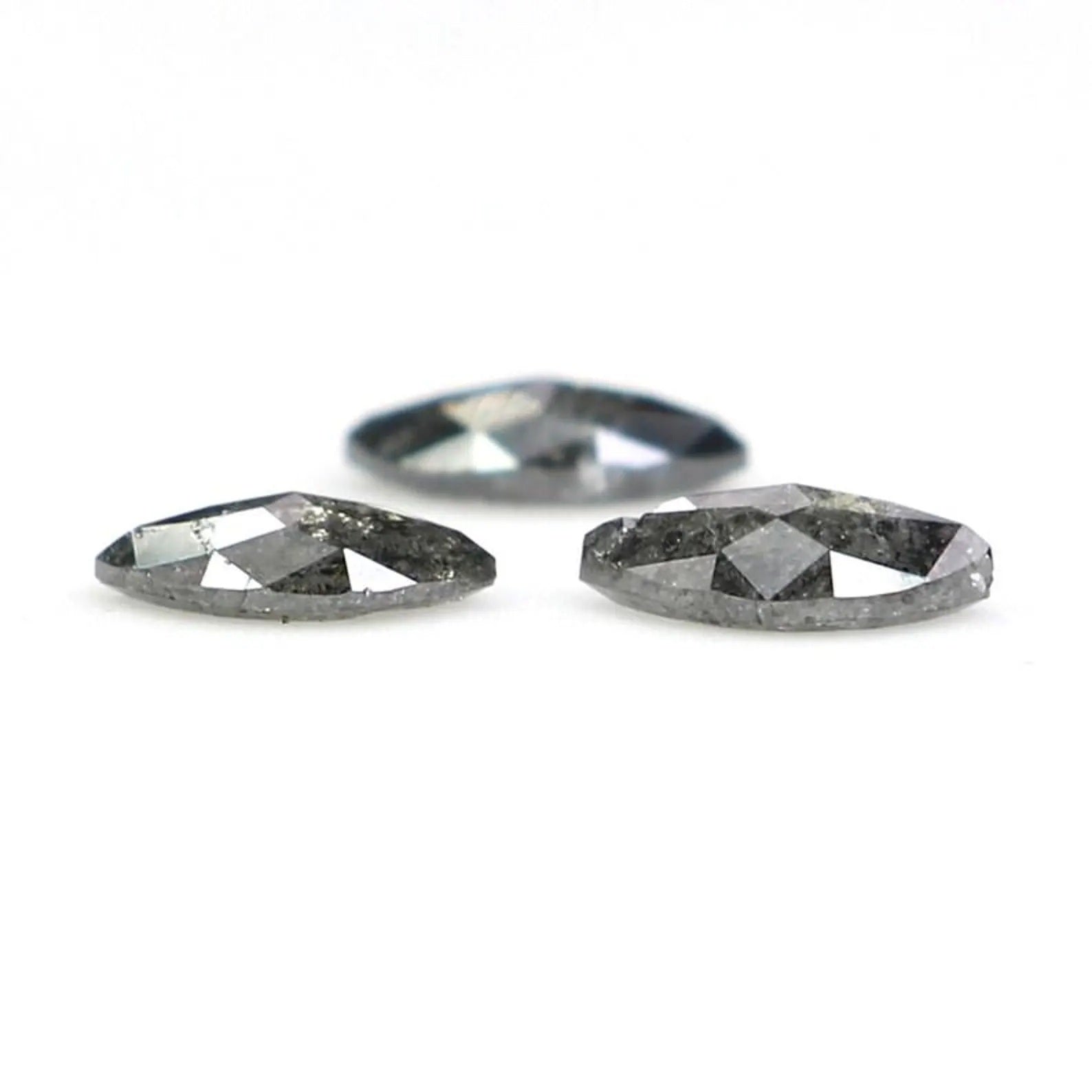 0.45 CT Natural Loose Marquise Shape Diamond Salt And Pepper Marquise Cut Diamond 5.00 MM Natural Loose Marquise Rose Cut Diamond NQ2421