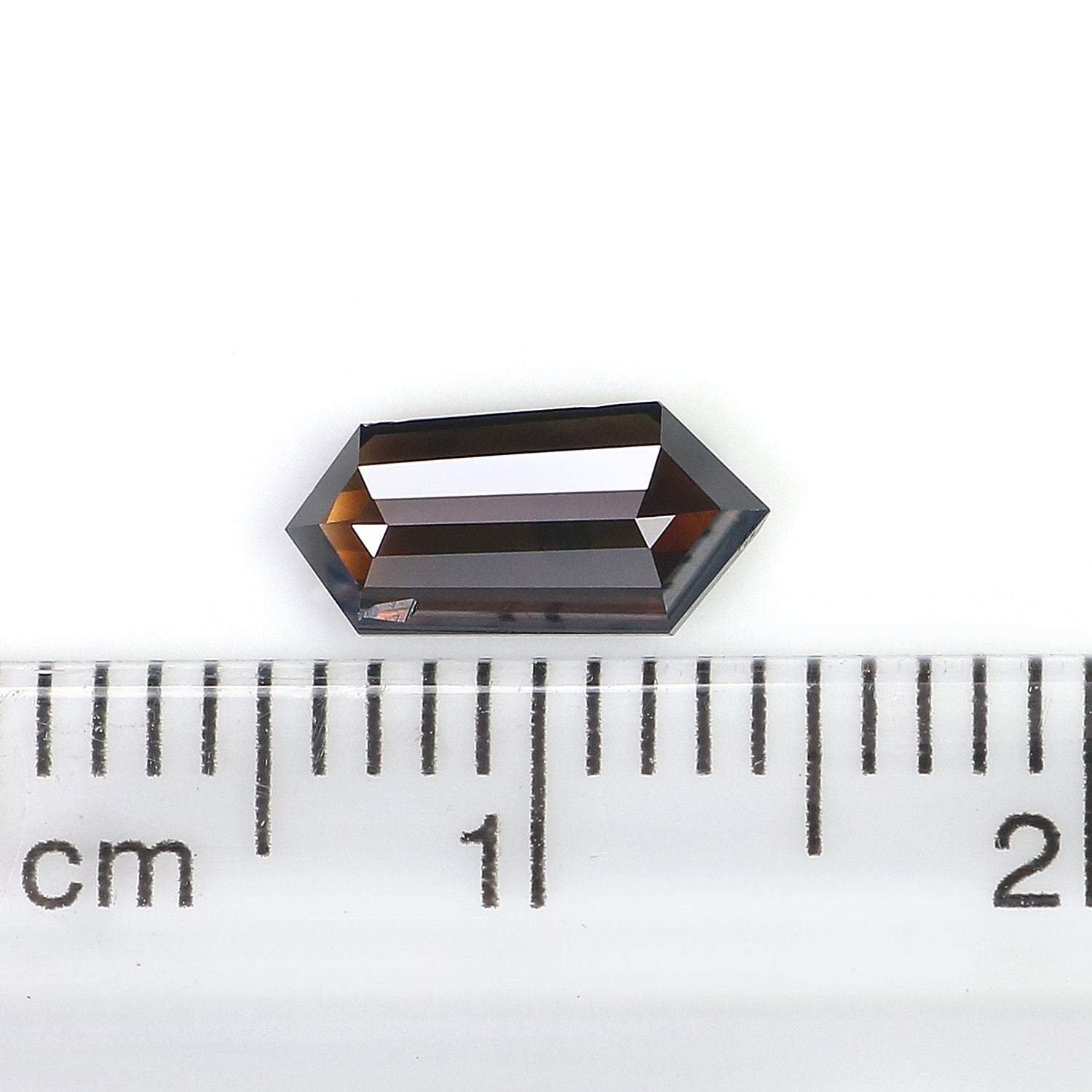 0.80 CT Natural Loose Hexagon Shape Diamond Brown Color Hexagon Shape Diamond 8.85 MM Natural Brown Color Hexagon Rose Cut Diamond QL1767