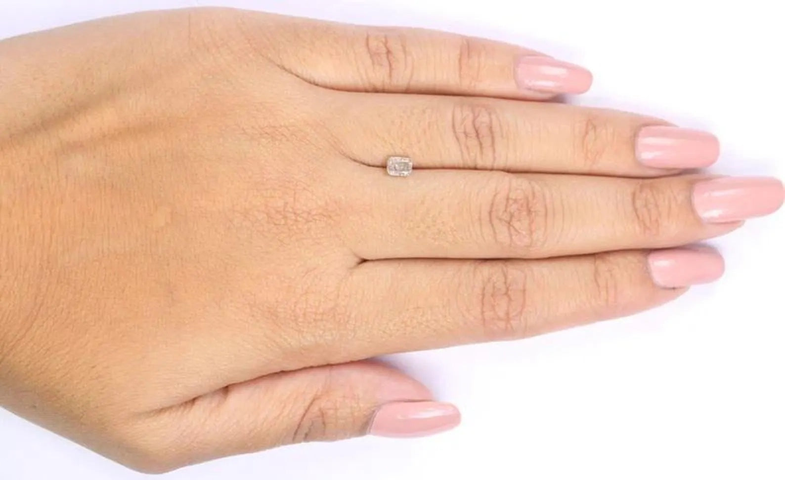 0.44 CT Natural Loose Emerald Shape Diamond Yellow Color Emerald Diamond 4.60 MM Natural Grey Color Emerald Brilliant Cut Diamond NQ8687