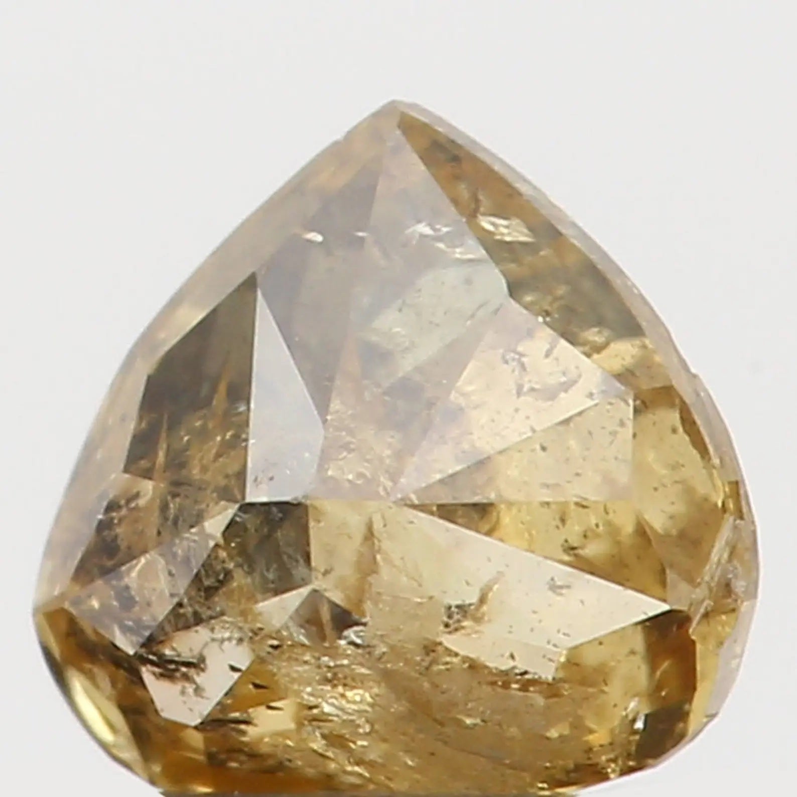 0.19 Ct Natural Loose Heart Shape Diamond Yellow Green Color Heart Diamond 3.70 MM Natural Loose Diamond Heart Brilliant Cut Diamond N7306
