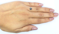Natural Loose Round Rose Cut Diamond, Salt And Pepper Round Diamond, Natural Loose Diamond, Rose Cut Diamond, 0.97 CT Round Shape L2957