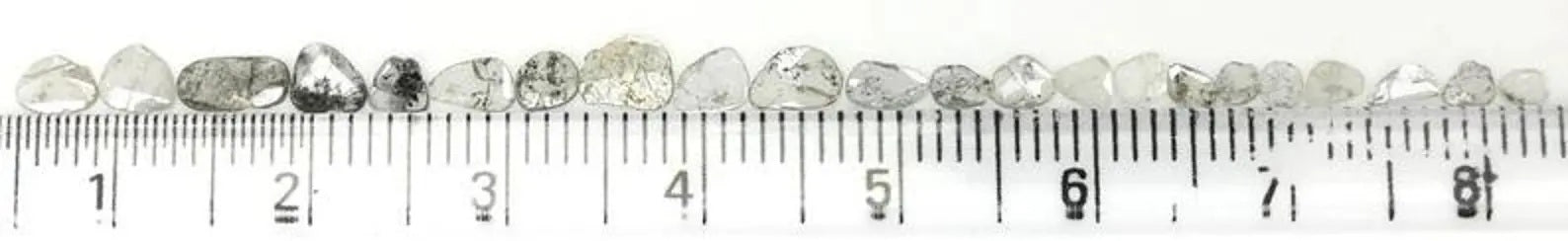 1.12 CT Natural Loose Slice Cut Diamond Salt And Pepper Slice Diamond 2.45 MM Natural Diamond Black Grey Color Irregular Cut Diamond NQ1626