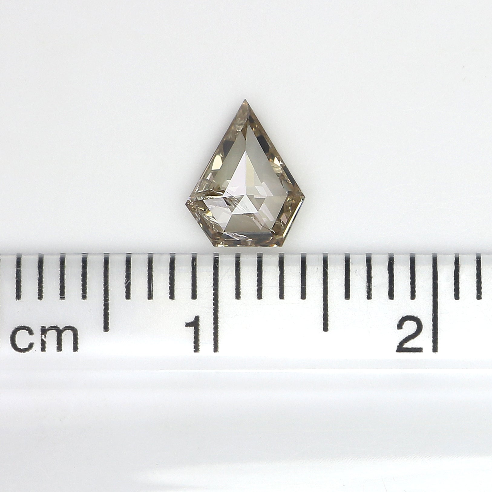0.69 CT Natural Loose Shield Shape Diamond Brown Color Shield Cut Diamond 5.20 MM Natural Loose Brown Color Shield Rose Cut Diamond LQ4975