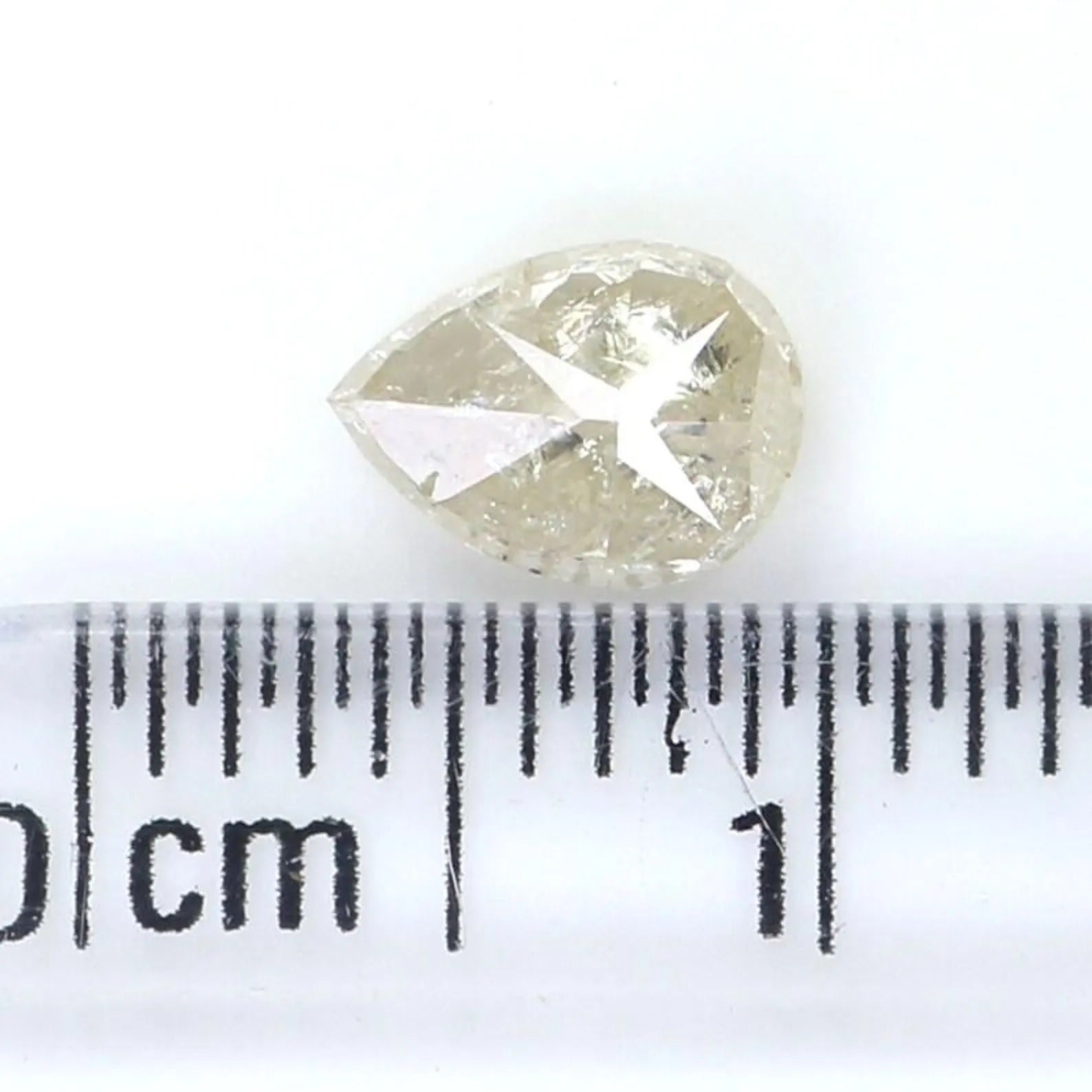 0.78 CT Natural Loose Pear Shape Diamond Yellow Color Pear Cut Diamond 6.40 MM Natural Diamond Grey Color Pear Brilliant Cut Diamond NQ7641