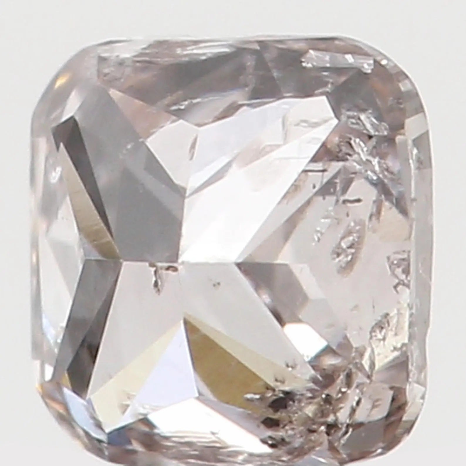 0.16 Ct Natural Loose Diamond Cushion Brown Color I2 Clarity 3.10 MM N7630