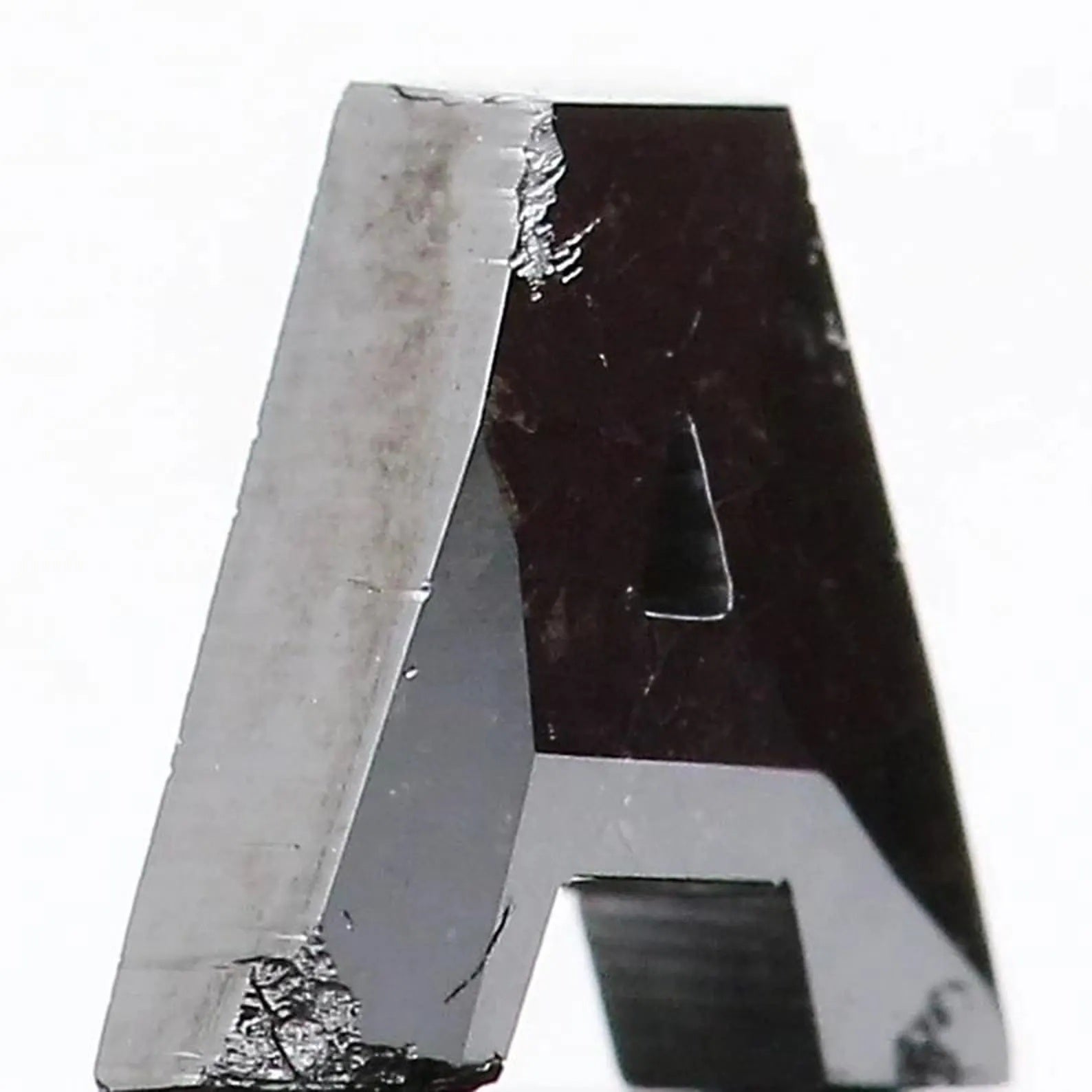0.68 Ct Natural Loose Alphabet A Diamond Black Color Alphabet Cut Diamond 6.00 MM Natural Loose Diamond Black Alphabet Shape Diamond NQ9905