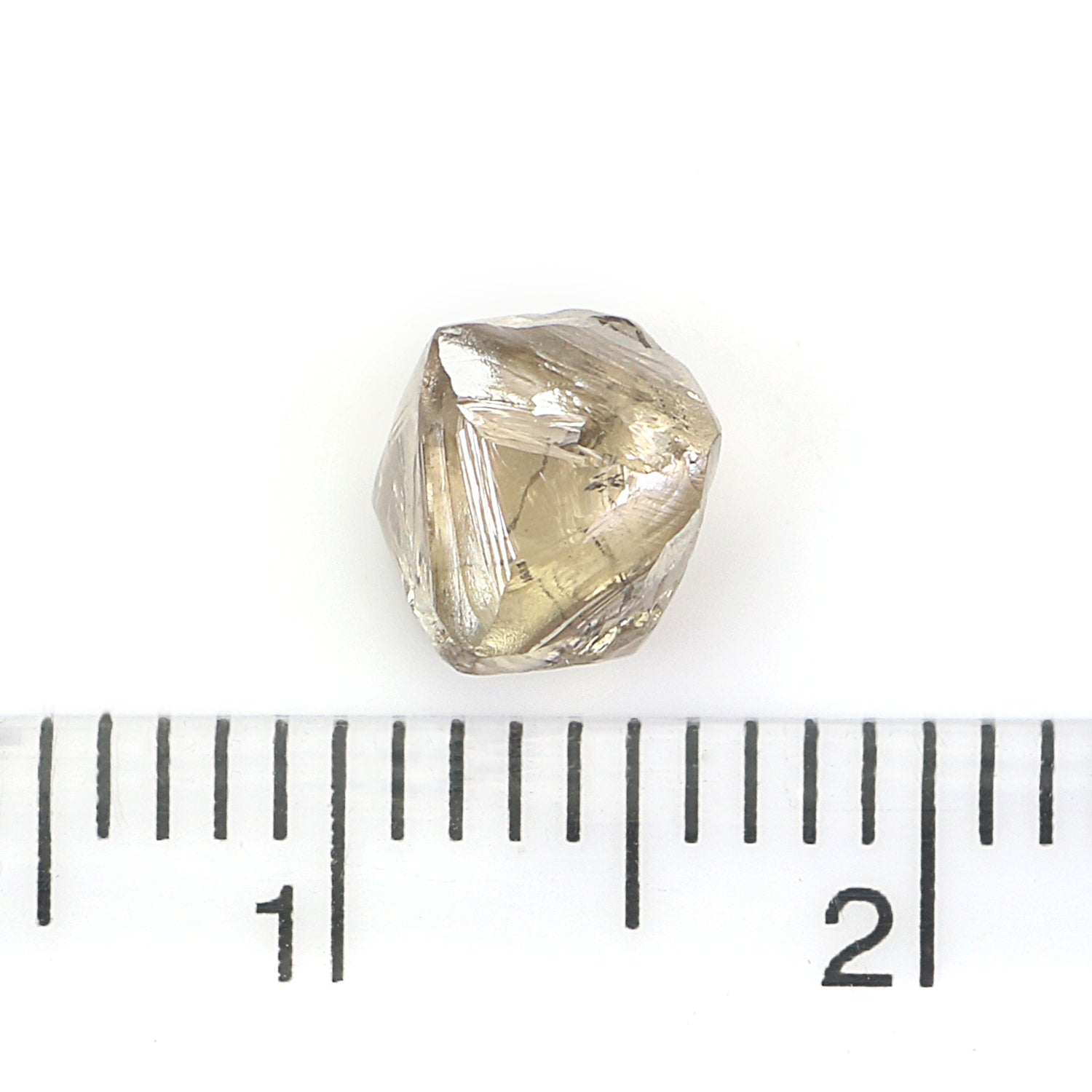 1.80 CT Natural Loose Rough Shape Diamond Brown Color Irregular Cut Diamond 7.20 MM Natural Loose Brown Color Rough UnCut Diamond L3532