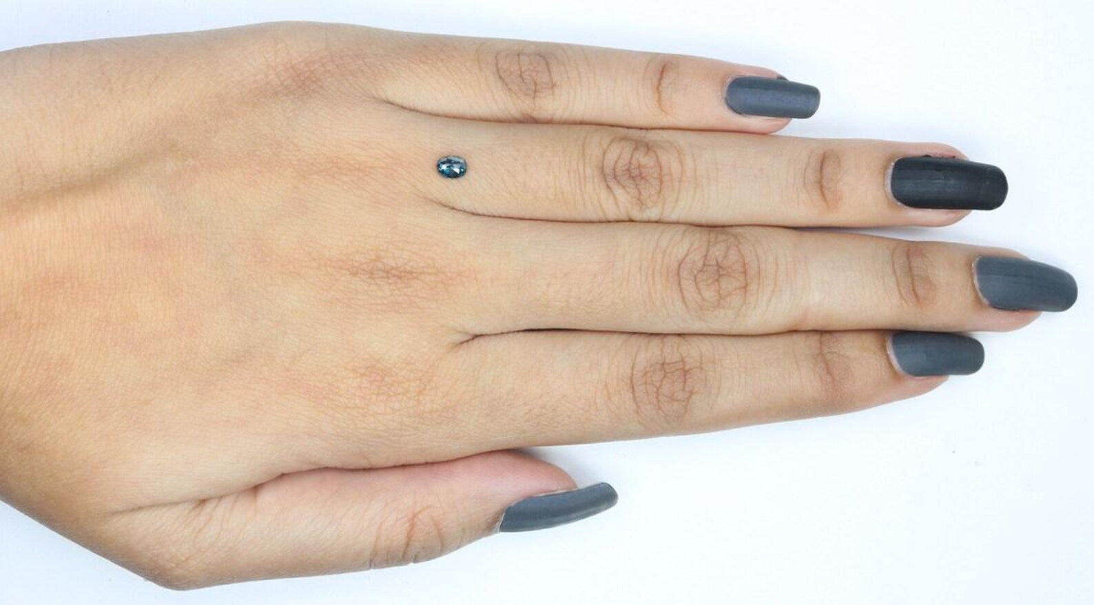 0.28 CT Natural Loose Oval Shape Diamond Blue Color Oval Cut Diamond 4.55 MM Natural Loose Blue Color Diamond Oval Rose Cut Diamond NQ348