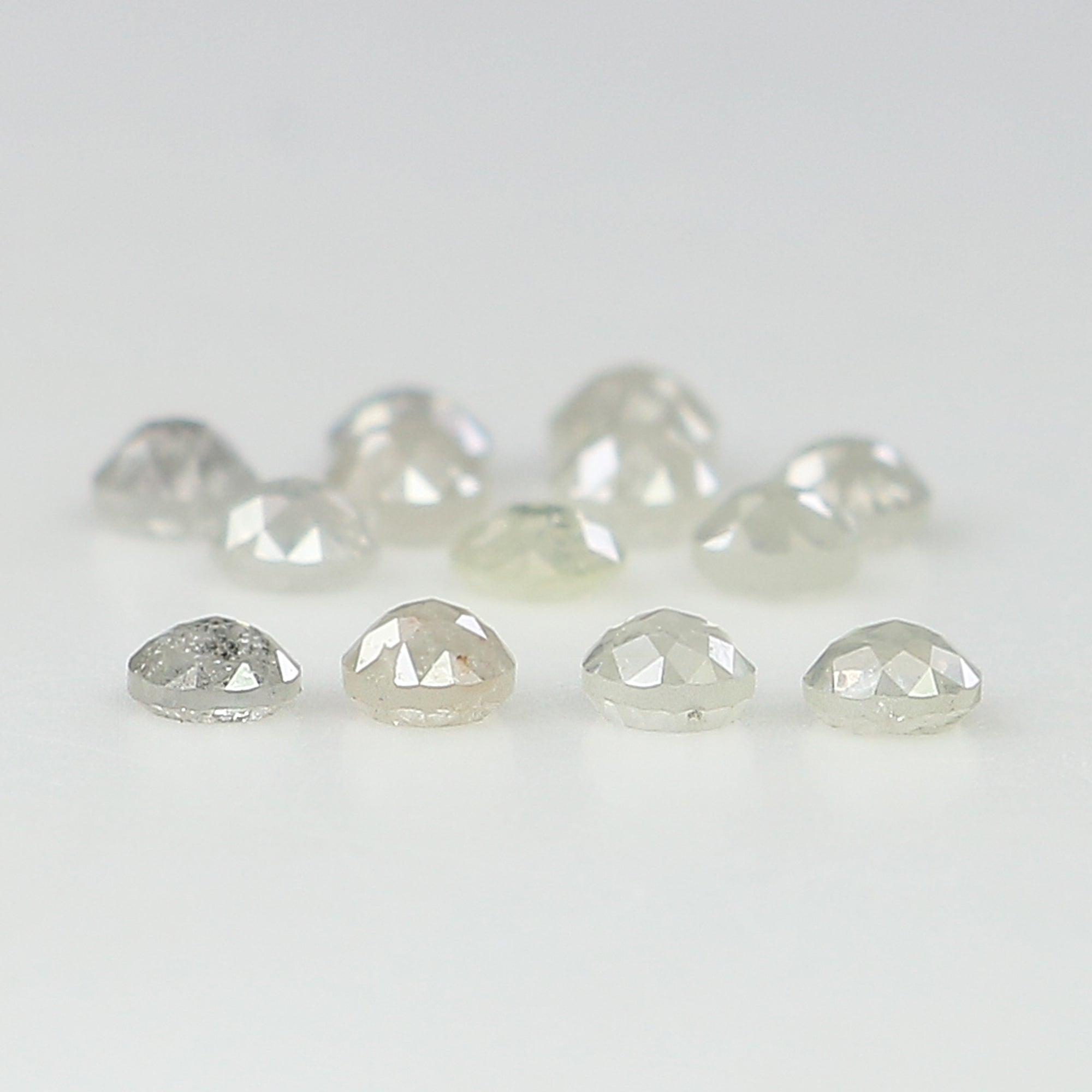 1.03 CT Natural Loose Round Rose Cut Diamond Grey Color Round Shape Diamond 2.40 MM Natural Loose Grey Color Round Rose Cut Diamond LQ3181