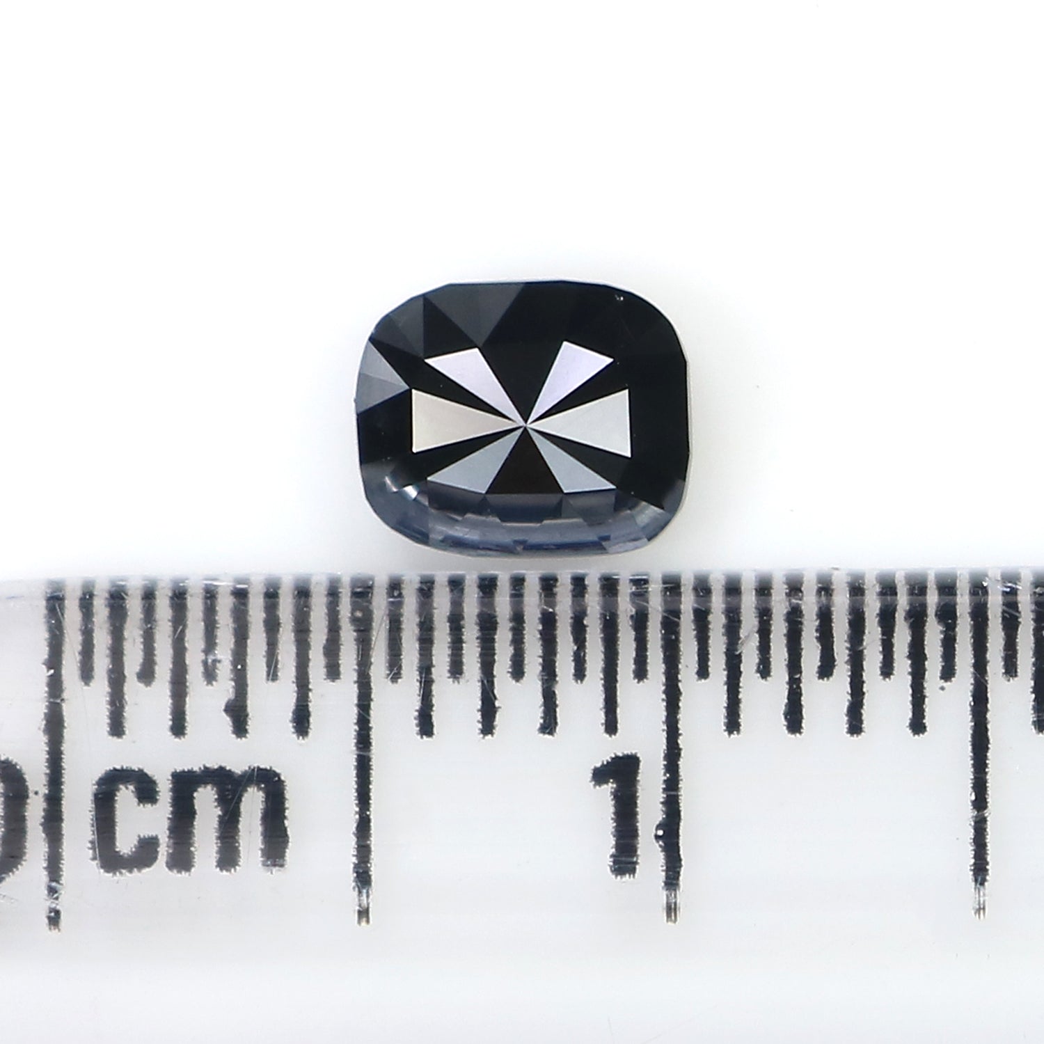 Natural Loose Cushion Diamond, Black Color Diamond, Natural Loose Diamond, Cushion Rose Cut Diamond, 0.57 CT Cushion Shape Diamond KR1308