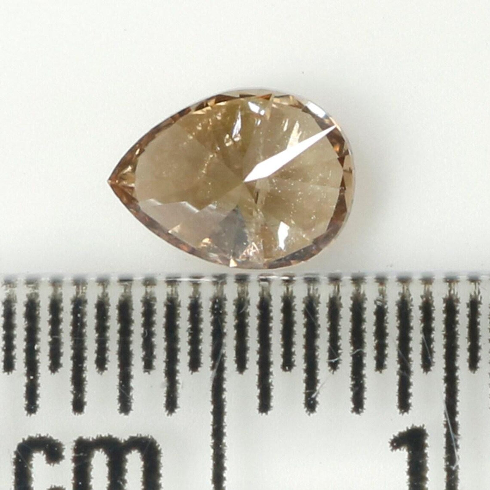 0.36 CT Natural Loose Pear Shape Diamond Brown Color Pear Cut Diamond 5.35 MM Natural Loose Brown Color Pear Brilliant Cut Diamond NQ1298