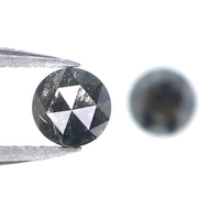 Natural Loose Round Rose Cut Diamond, Salt And Pepper Round Diamond, Natural Loose Diamond, Rose Cut Diamond, 0.95 CT Round Shape KR2662