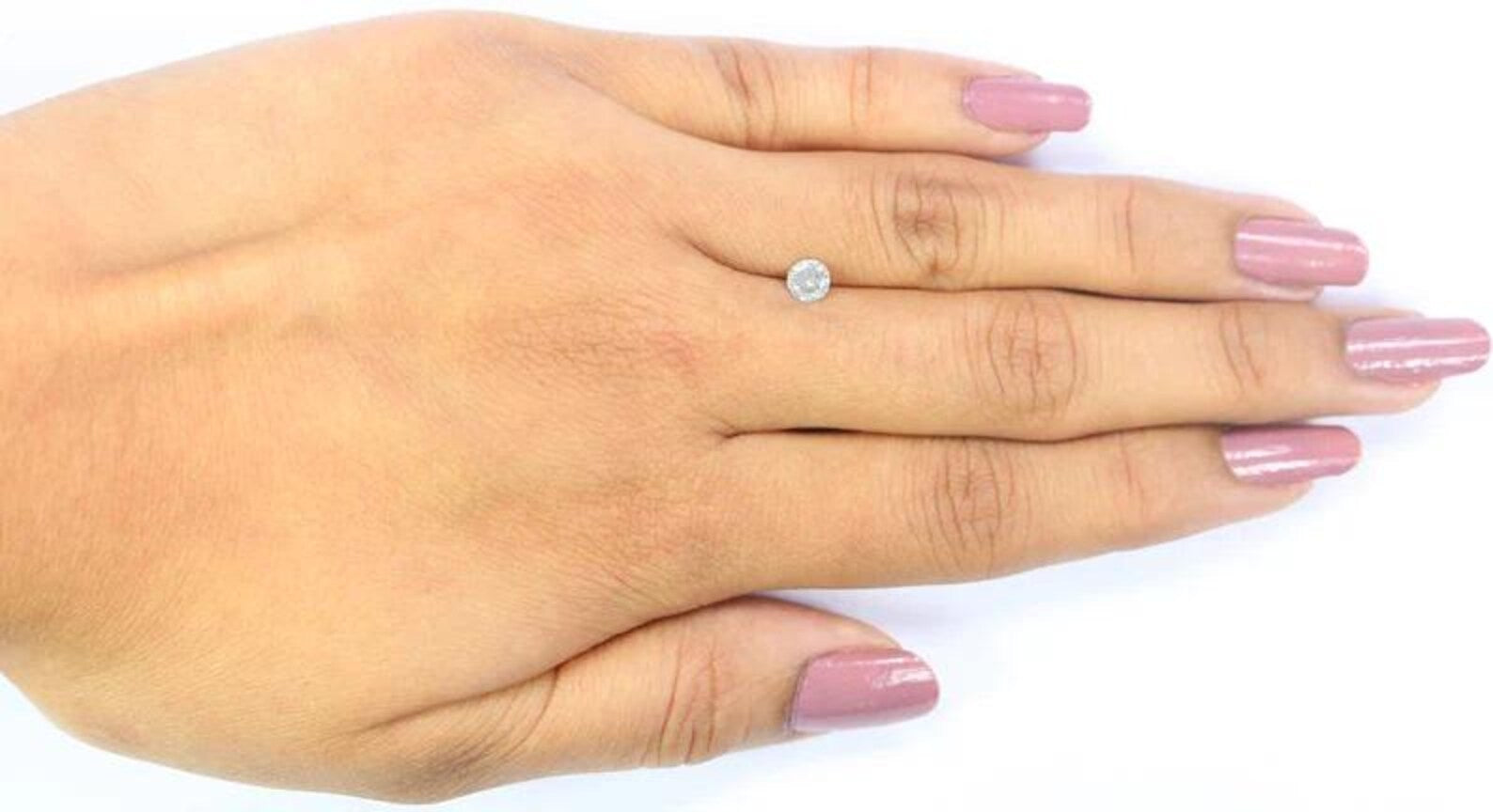 0.34 CT Natural Loose Round Cut Diamond Salt And Pepper Round Diamond 4.40 MM Natural Diamond Grey Color Round Brilliant Cut Diamond NQ8660
