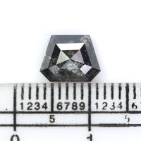 Natural Loose Shield Diamond, Salt And Pepper Shield Diamond, Natural Loose Diamond, Shield Rose Cut Diamond, 1.77 CT Shield Shape L2870